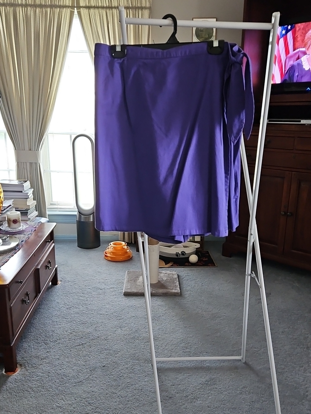 Women’s Purple Wrap Skirt - Skort  Classic A-Line